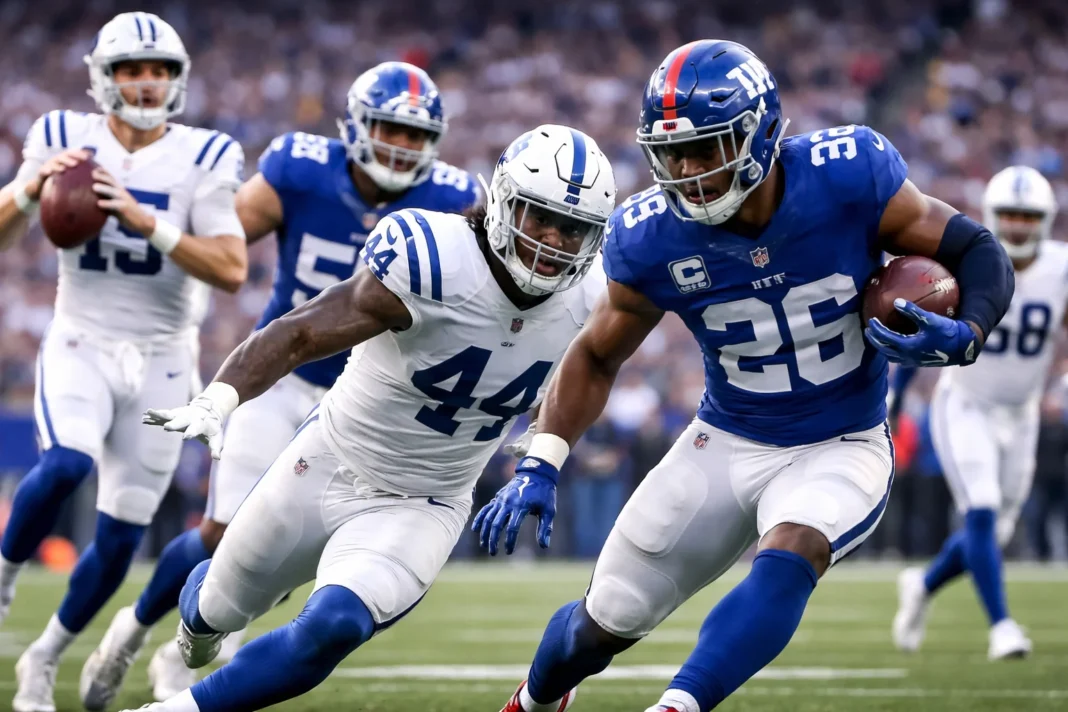 Colts vs New York Giants Match Player Stats Explained